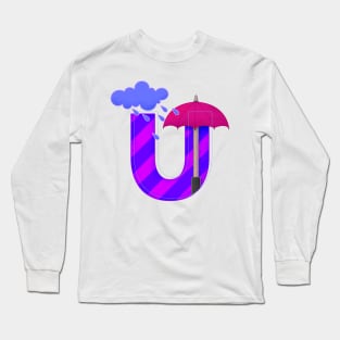 Letter U Aesthetic Long Sleeve T-Shirt